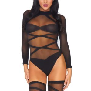 Truth Or Dare Body & Kousen Set - Zwart | Leg Avenue