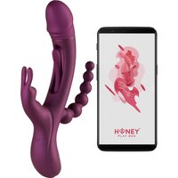 HoneyPlayBox Trilux Rabbit Vibrator met Anale Kralen
